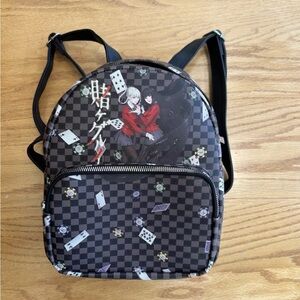 Kakegurui Yumeko & Kirari Checkered Playing Cards Poker Chips Mini Backpack Bag